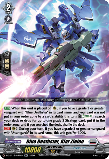 Blue Deathster, Klar Zielen (RR)