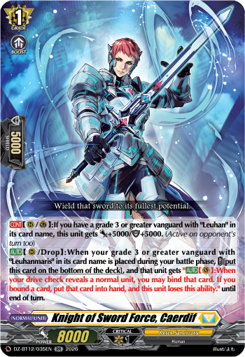 Knight of Sword Force, Caerdif (RR)