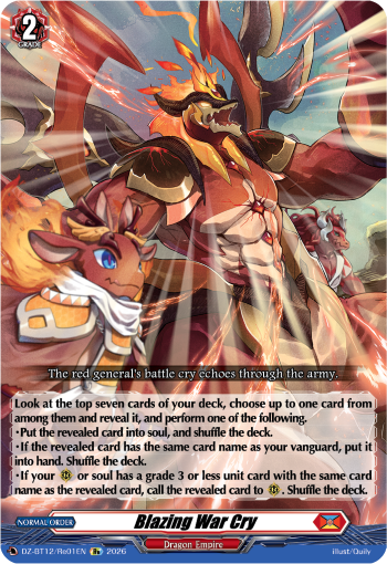 Blazing War Cry (Re)