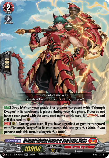 Weighted Lightning Hammer of Steel Scales, Victirs (RR)