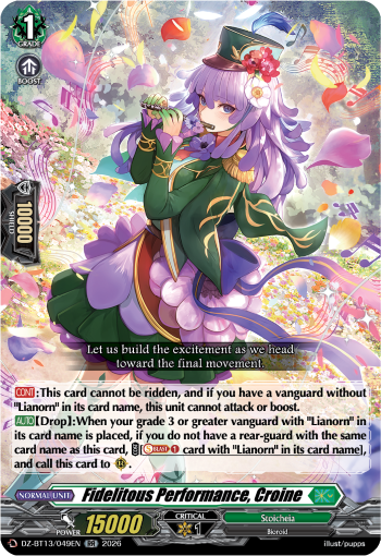 Fidelitous Performance, Croine (RR)
