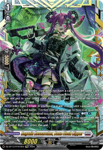 Regrain Researcher, Bone Flesh Ripper (FFR)