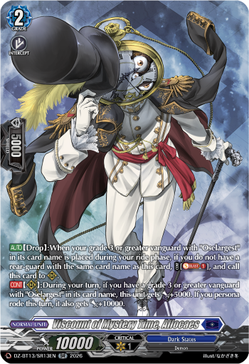 Viscount of Mystery Time, Allocaes (SR)