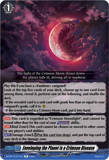 Enveloping the Planet is a Crimson Disease (R)