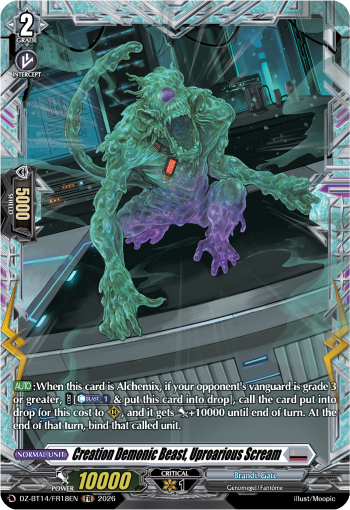 Creation Demonic Beast, Uproarious Scream (FR)