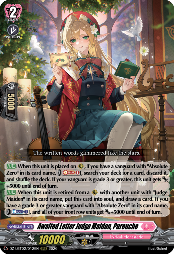 Awaited Letter Judge Maiden, Pureuche (RRR)