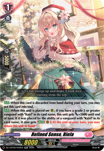 Refined Sense, Riefa (RR)