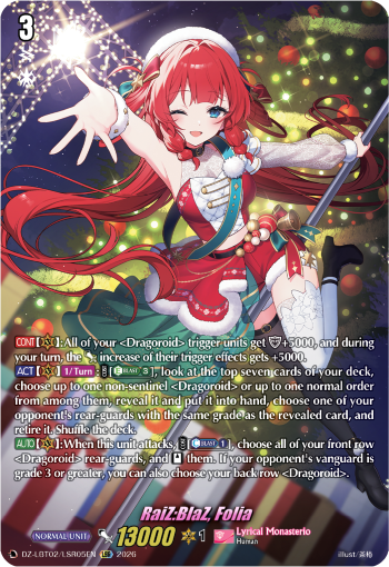 RaiZ:BlaZ, Folia (LSR)