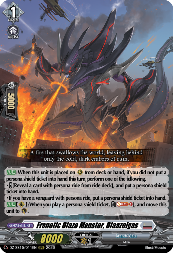 Frenetic Blaze Monster, Blaazelgas (RRR)
