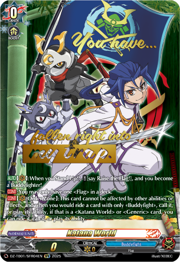 Katana World Flag - Zanya Kisaragi (SFR)