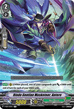 Rindo Gentian Musketeer, Antero